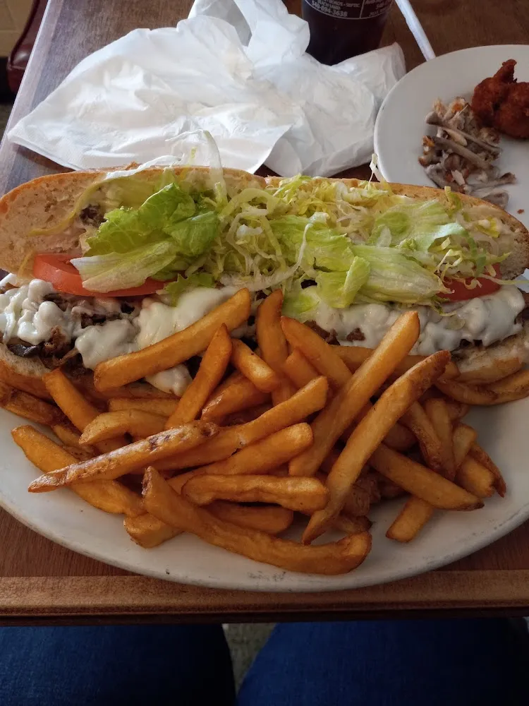 Steak and Cheese Sub and Chicken Wings